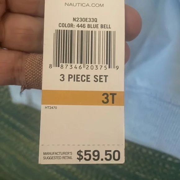 NWT Nautica blue sweatshirt in sz. 3 - Picture 3 of 3